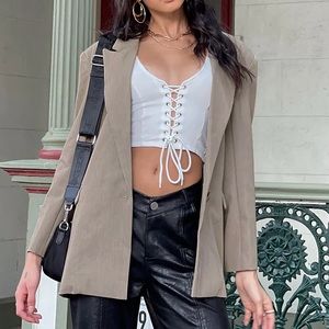 NWT: Princess Polly Millicent Beige/Tan Blazer | Size XS/S